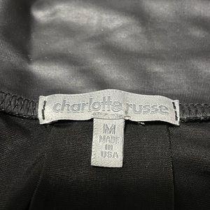Charlotte Russe faux leather mini skirt